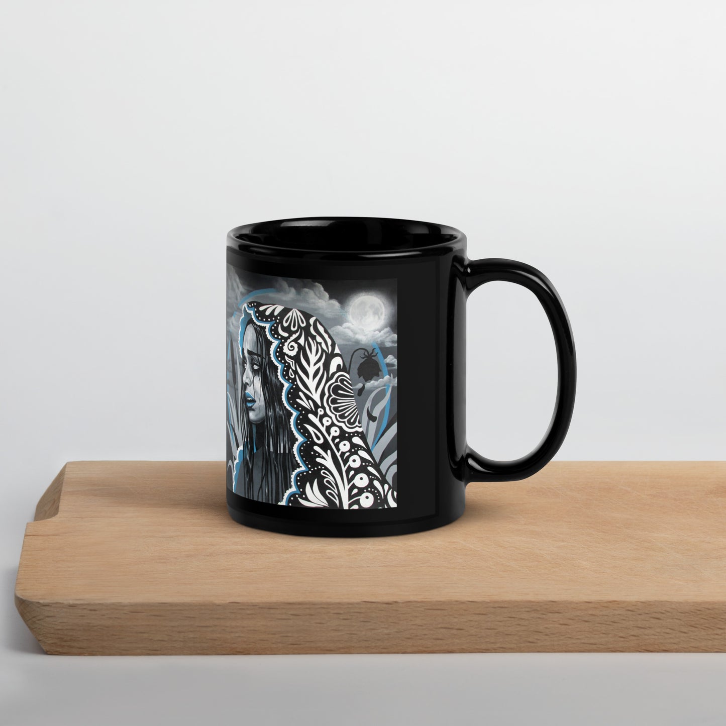 La Llorona by Jessica Gonzales | Black Glossy Mug