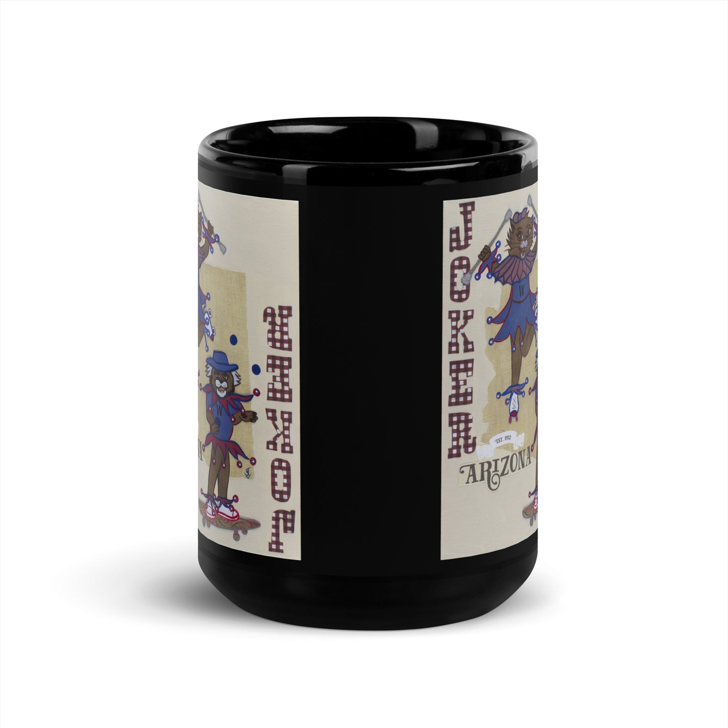 Cats by Suzanne Villella | Black Glossy Mug