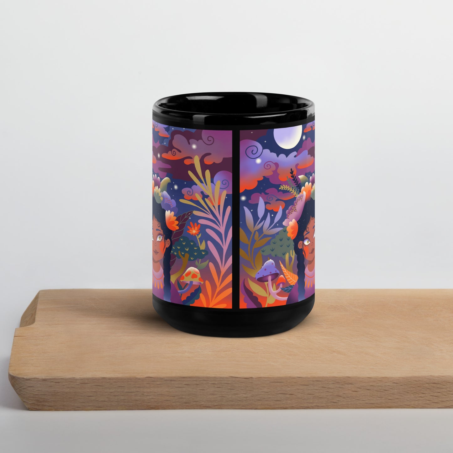 Big Little Dreams by Jessica Gonzales | Black Glossy Mug