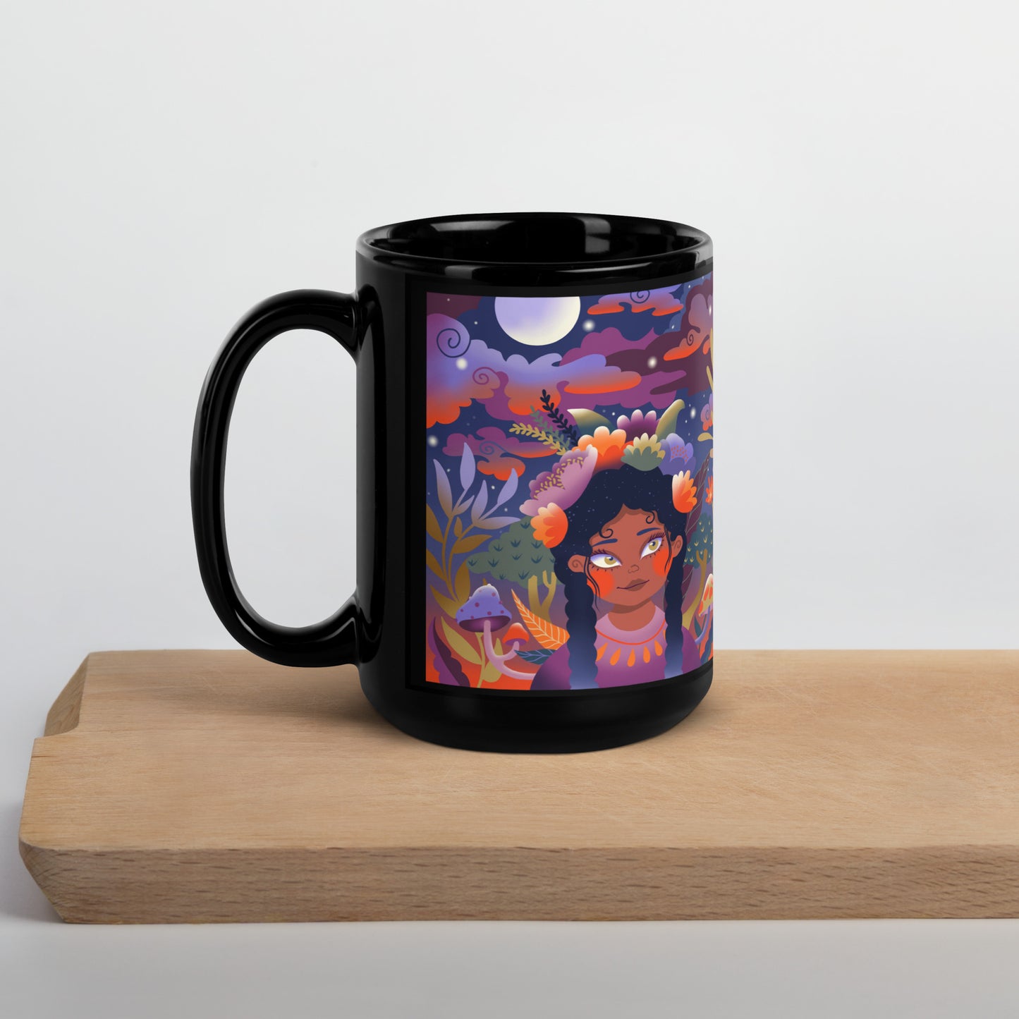 Big Little Dreams by Jessica Gonzales | Black Glossy Mug