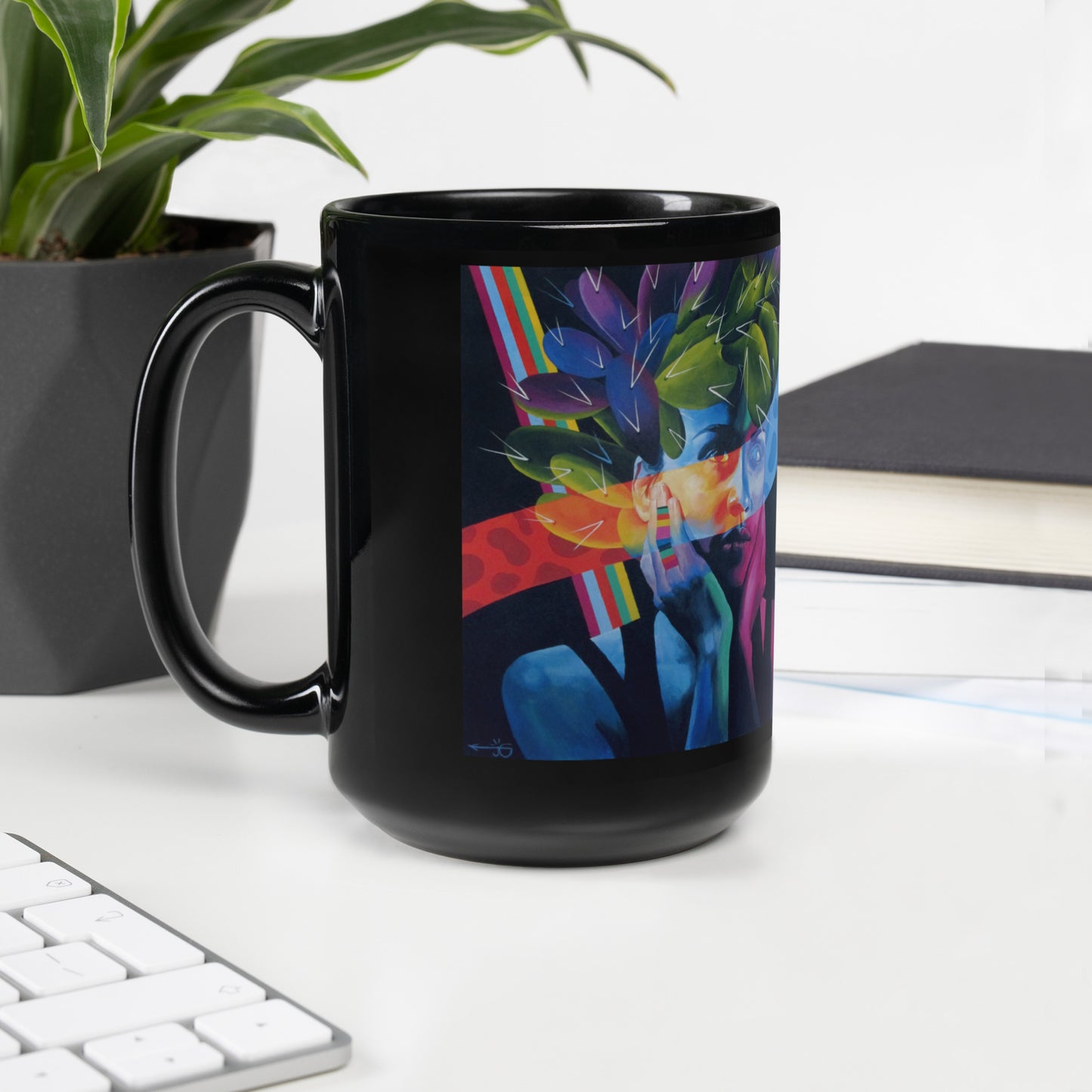 Nesting Instinct by Jessica Gonzales | Black Glossy Mug