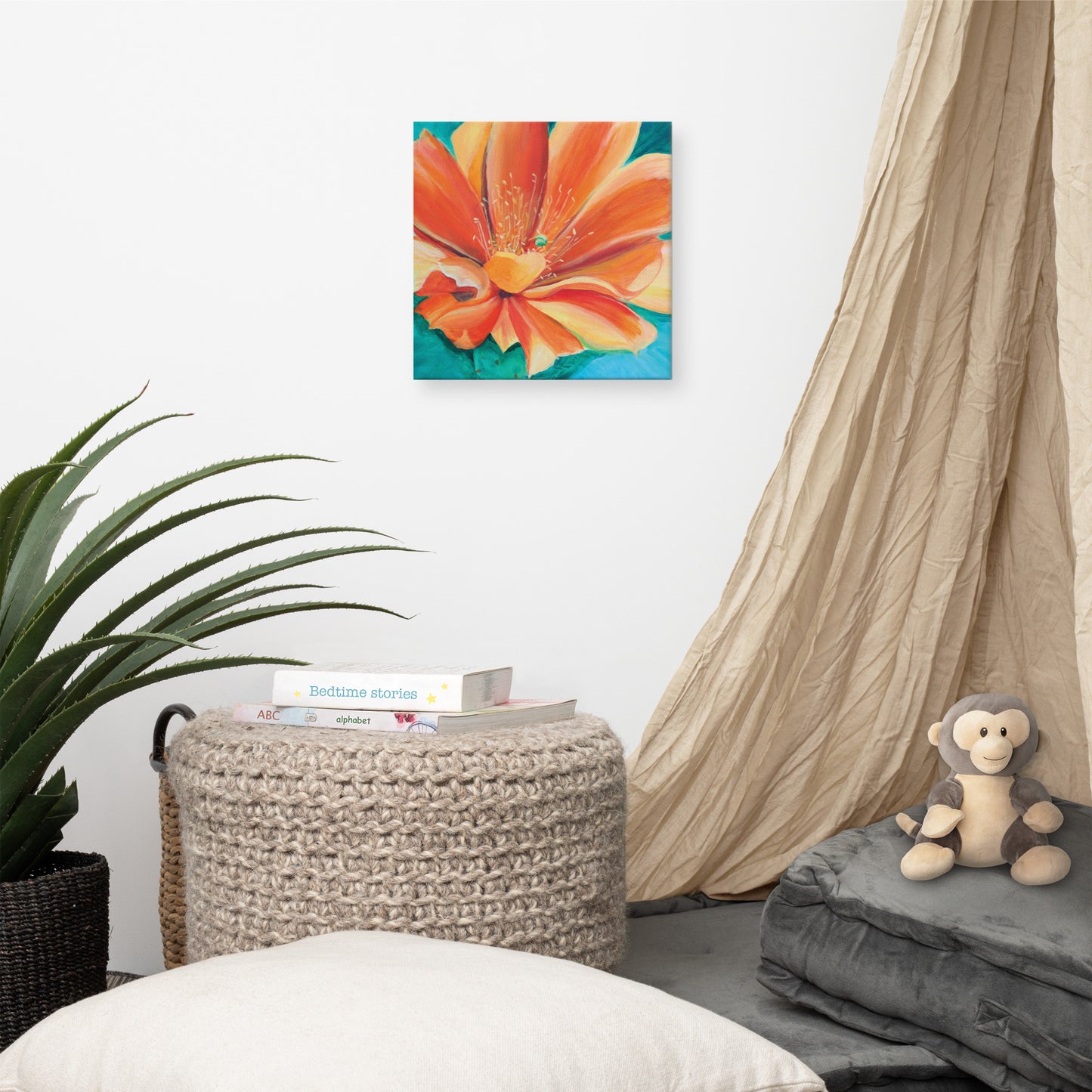 Desert Flower by Julie Bonner | Wrapped Canvas