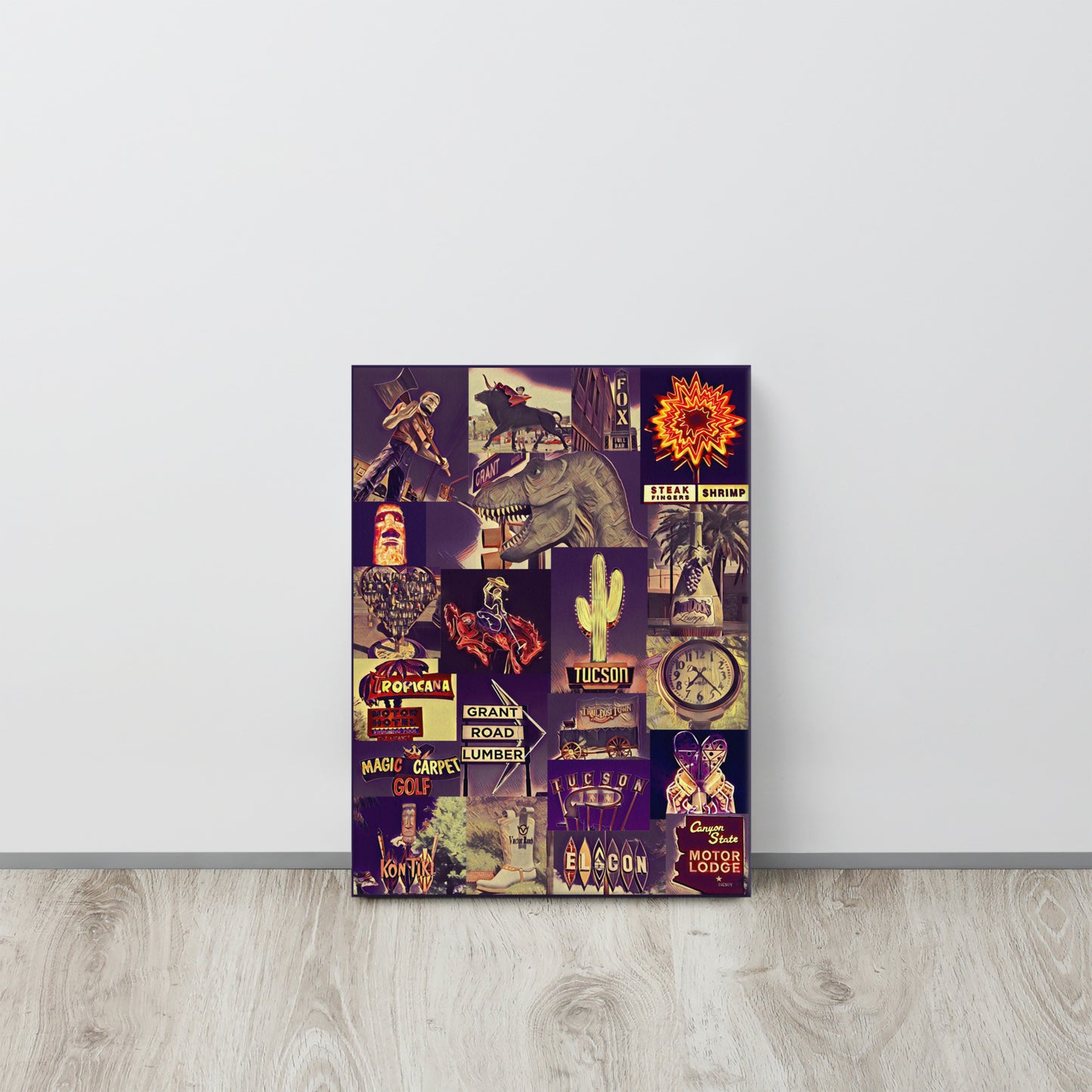 Tucson Icons by Enrique Aldana | Wrapped Canvas