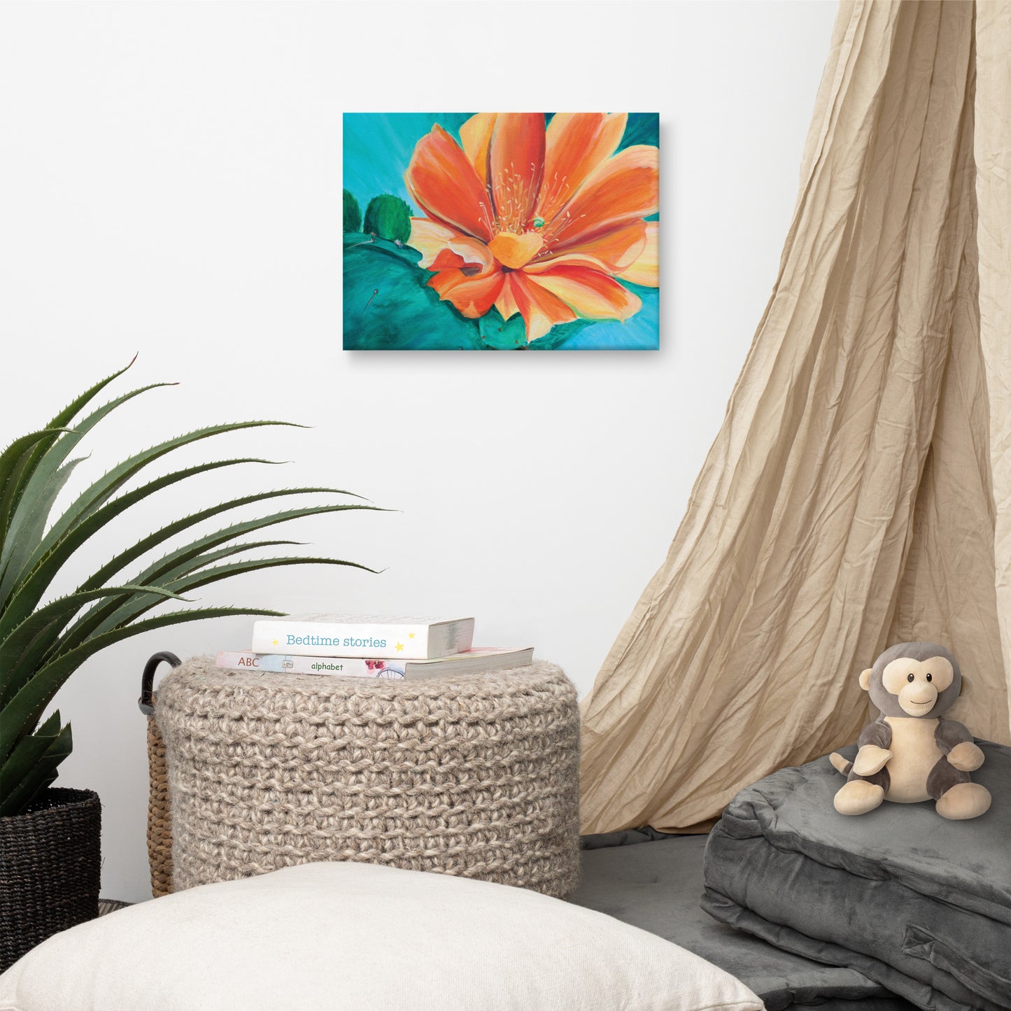 Desert Flower by Julie Bonner | Wrapped Canvas