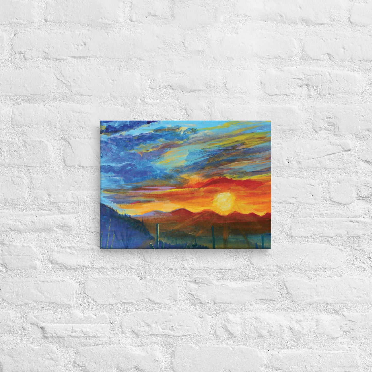 Tucson Evening by Julie Bonner | Wrapped Canvas