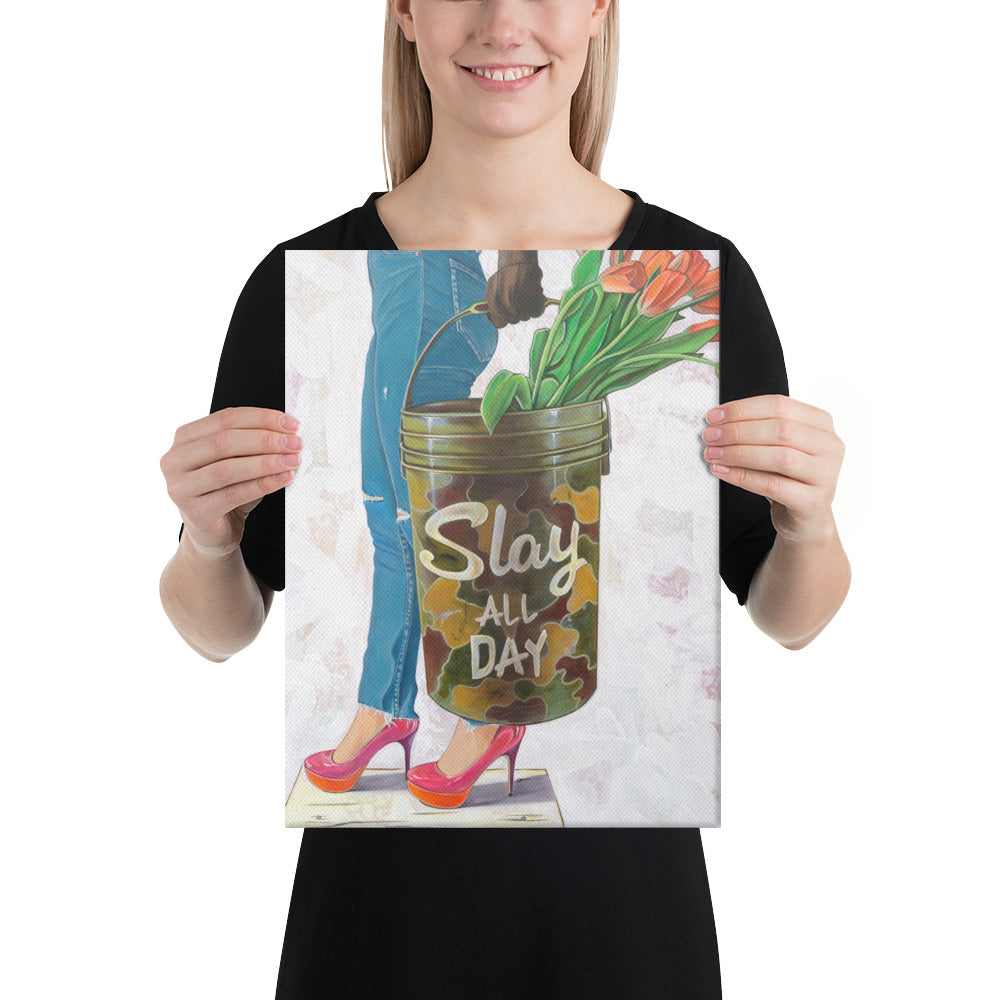 Slaying The Day by Kathleen Arthur | Wrapped Canvas