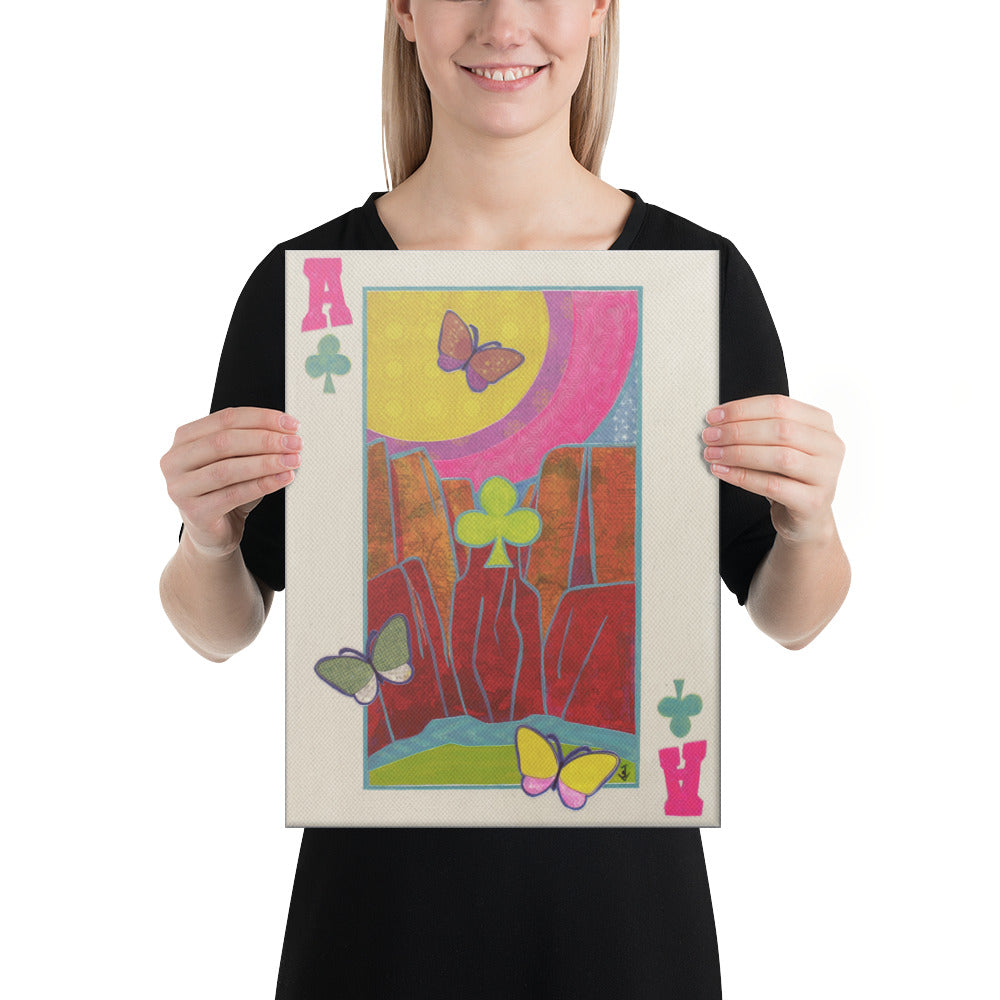 Ace of Clubs by Suzanne Villella | Wrapped Canvas