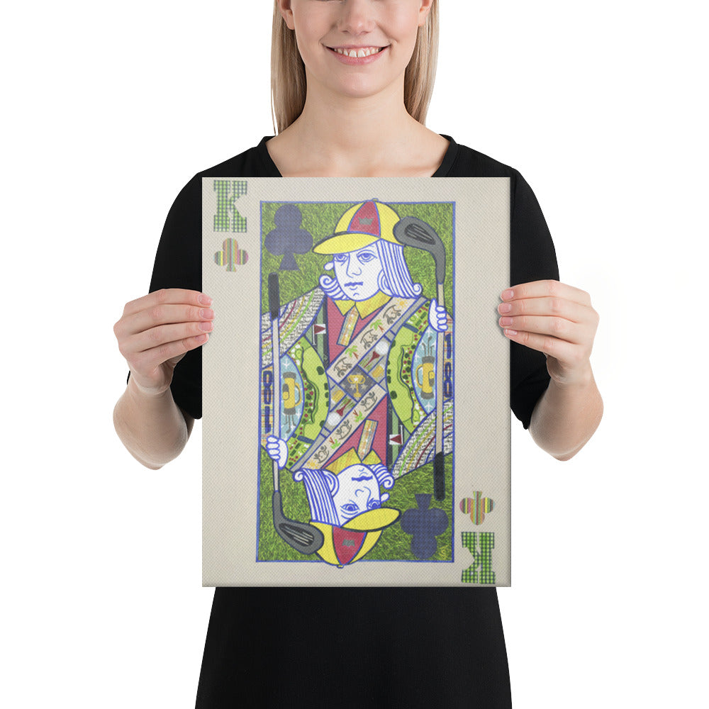 King of Clubs by Suzanne Villella | Wrapped Canvas