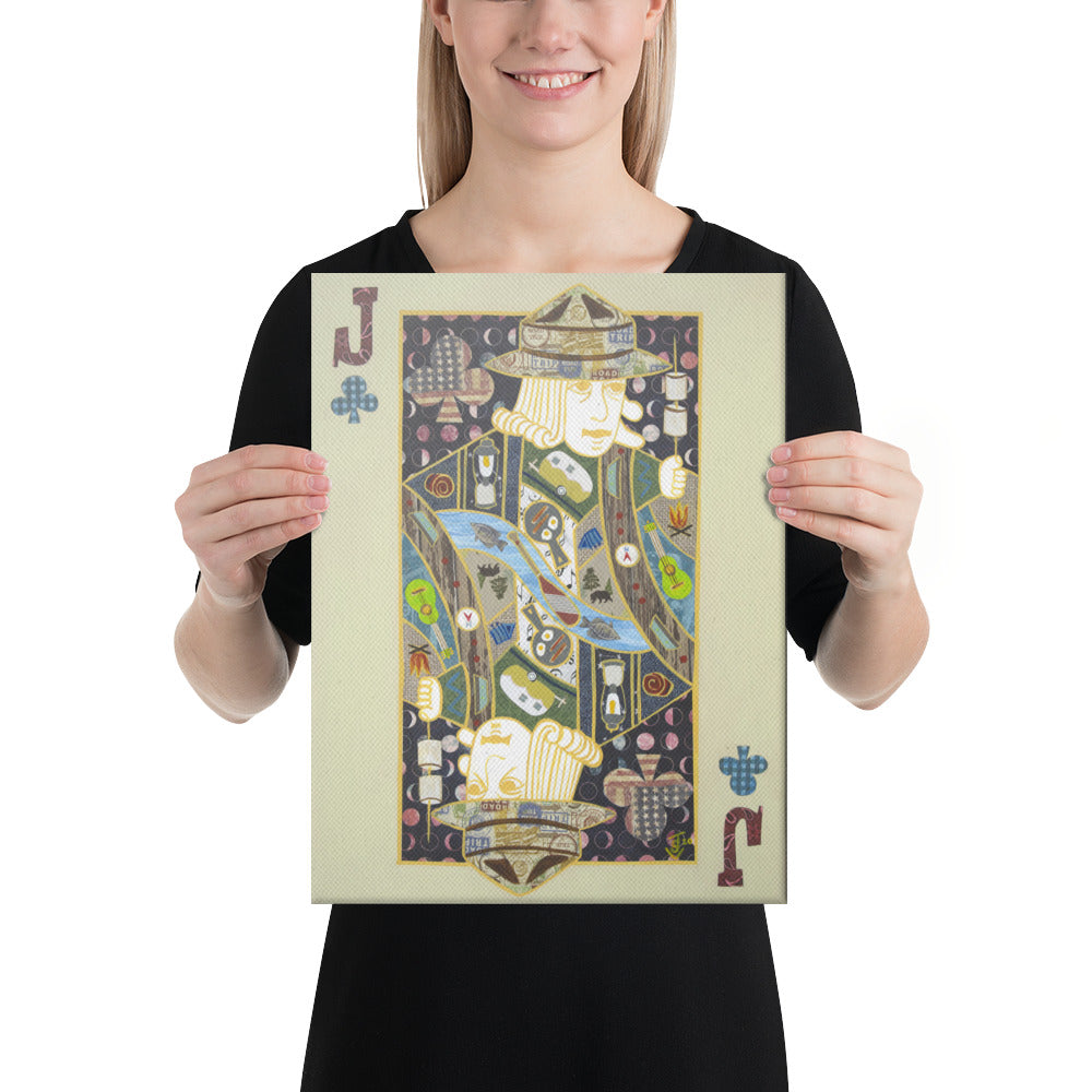 Jack of Clubs by Suzanne Villella | Wrapped Canvas