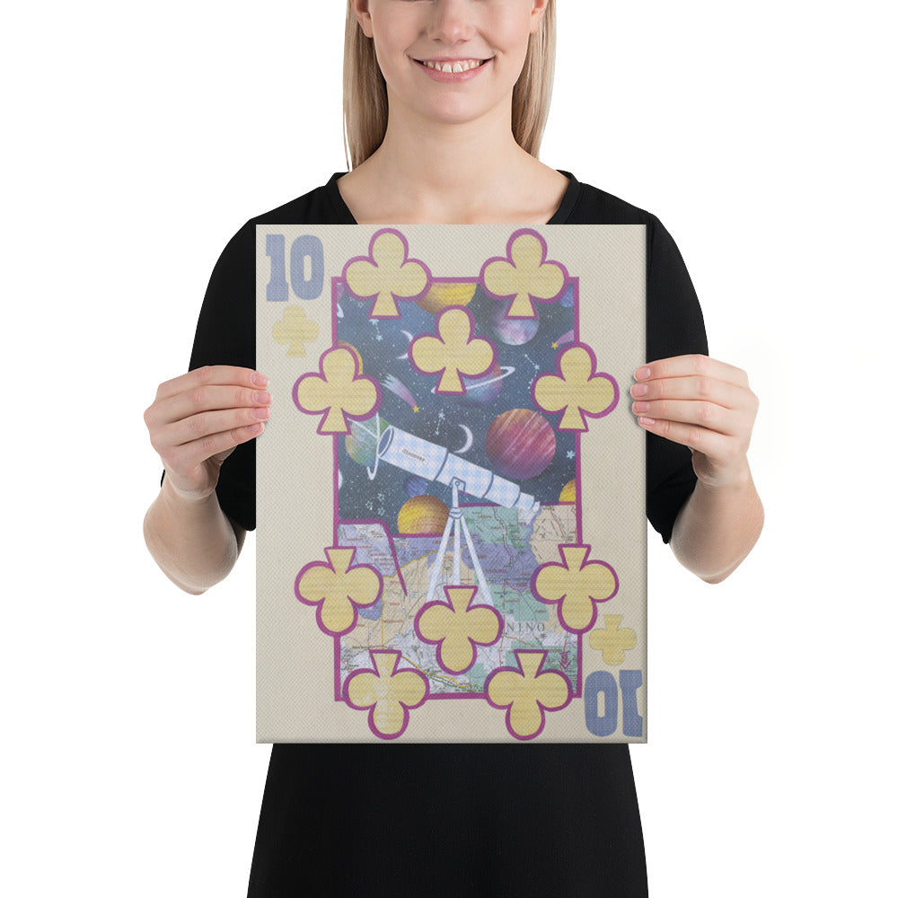 Ten of Clubs by Suzanne Villella | Wrapped Canvas