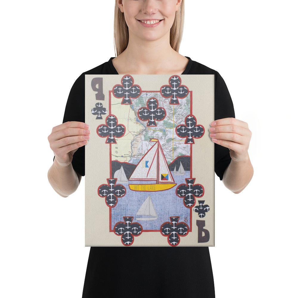 Nine of Clubs by Suzanne Villella | Wrapped CanvasCanvas