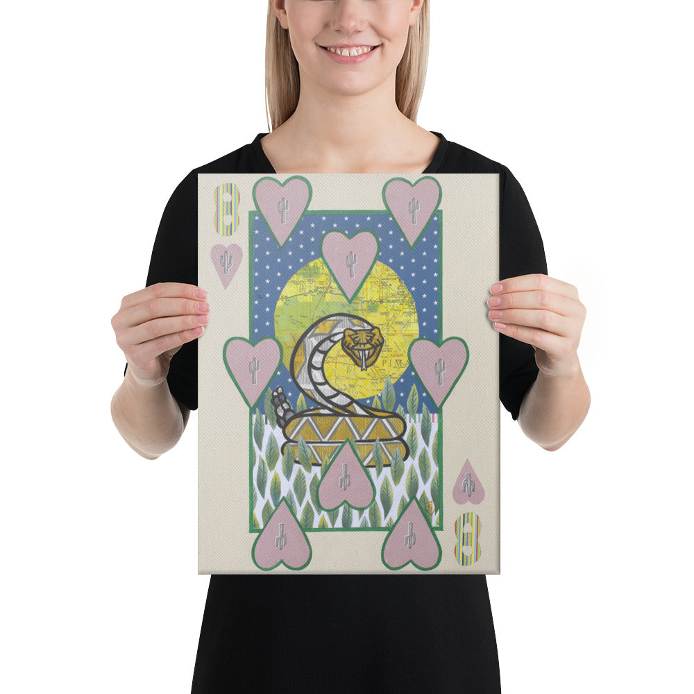 Eight of Hearts by Suzanne Villella | Wrapped Canvas