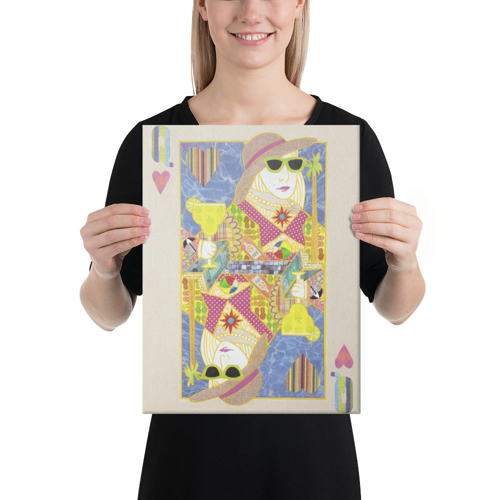 Queen of Hearts by Suzanne Villella | Wrapped Canvas