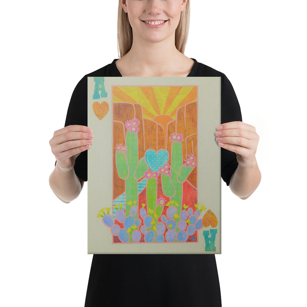 Ace of Hearts by Suzanne Villella | Wrapped Canvas