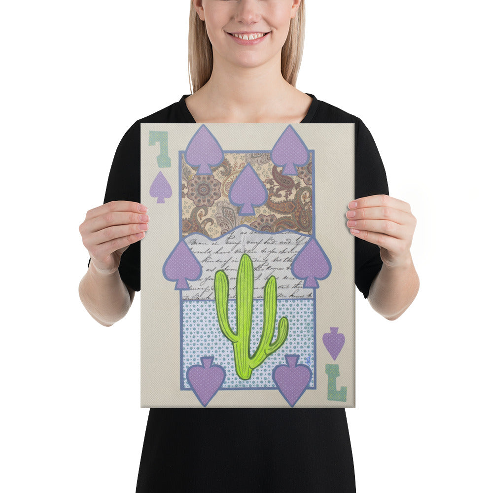 Seven of Spades by Suzanne Villella | Wrapped Canvas