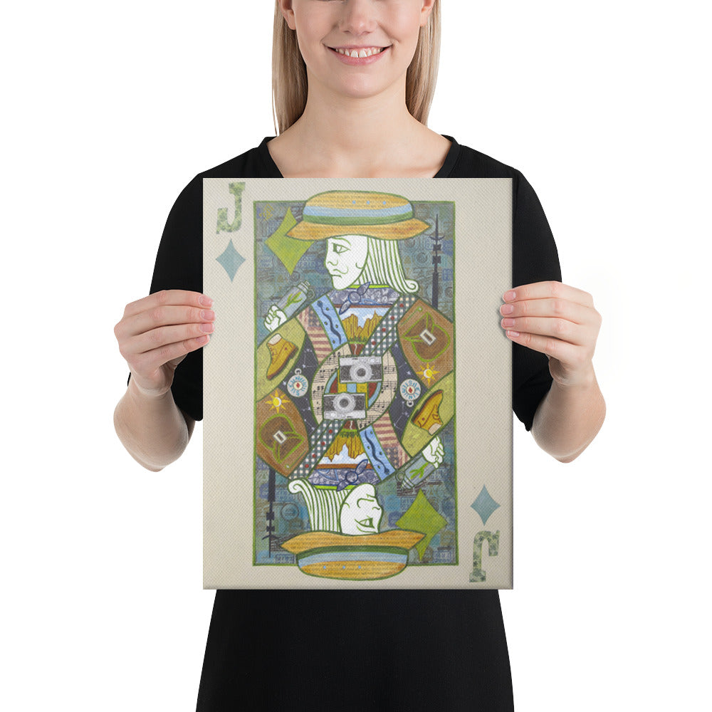 Jack of Diamonds by Suzanne Villella | Wrapped Canvas