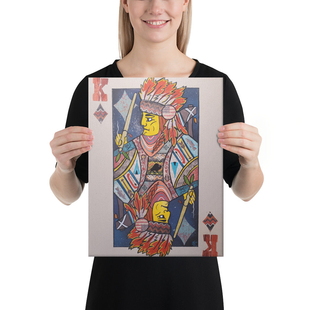 King of Diamonds by Suzanne Villella | Wrapped Canvas