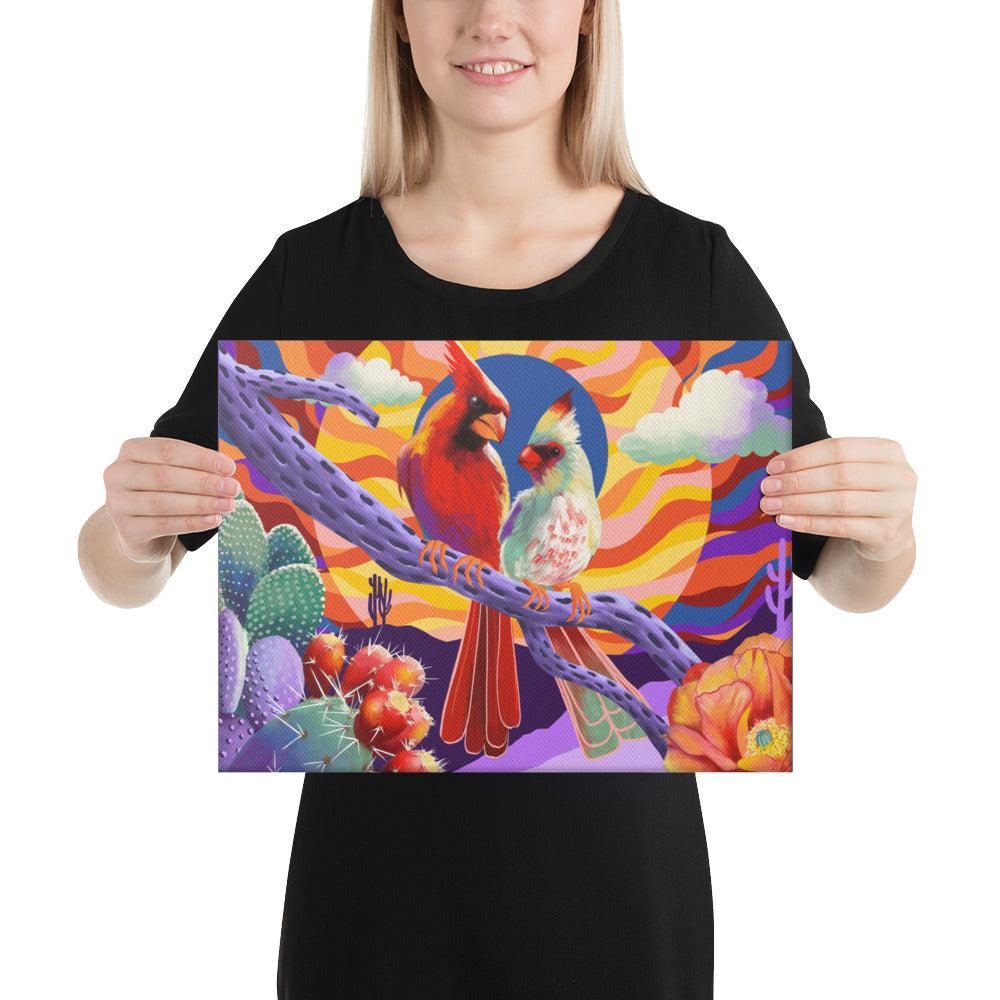 Love Birds by Jessica Gonzales | Wrapped Canvas