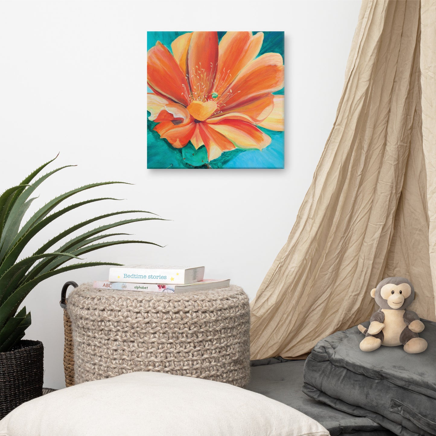 Desert Flower by Julie Bonner | Wrapped Canvas