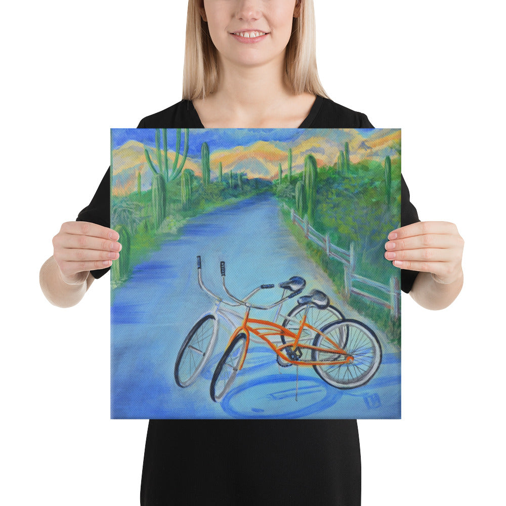 Bikes by Julie Bonner | Wrapped Canvas