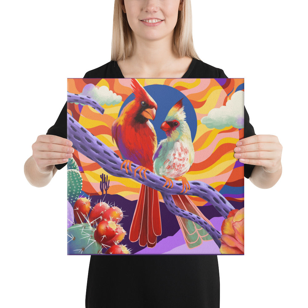 Love Birds by Jessica Gonzales | Wrapped Canvas