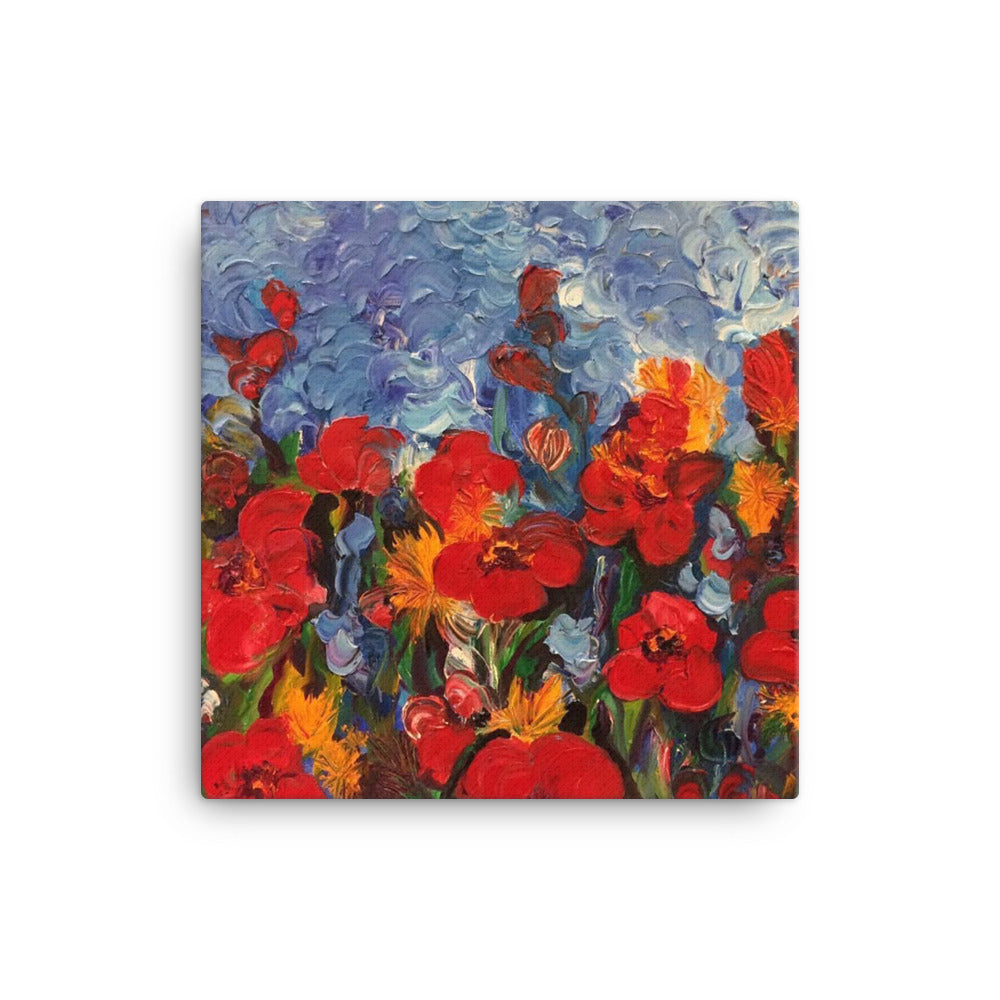 Field Of Poppies by Andrea Rodriguez | Wrapped Canvas