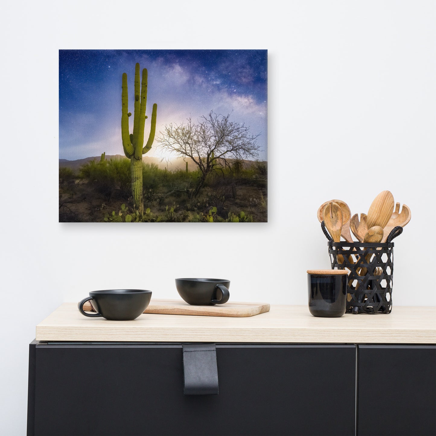 Milkyway Moonrise by Sean Parker Photography | Wrapped Canvas