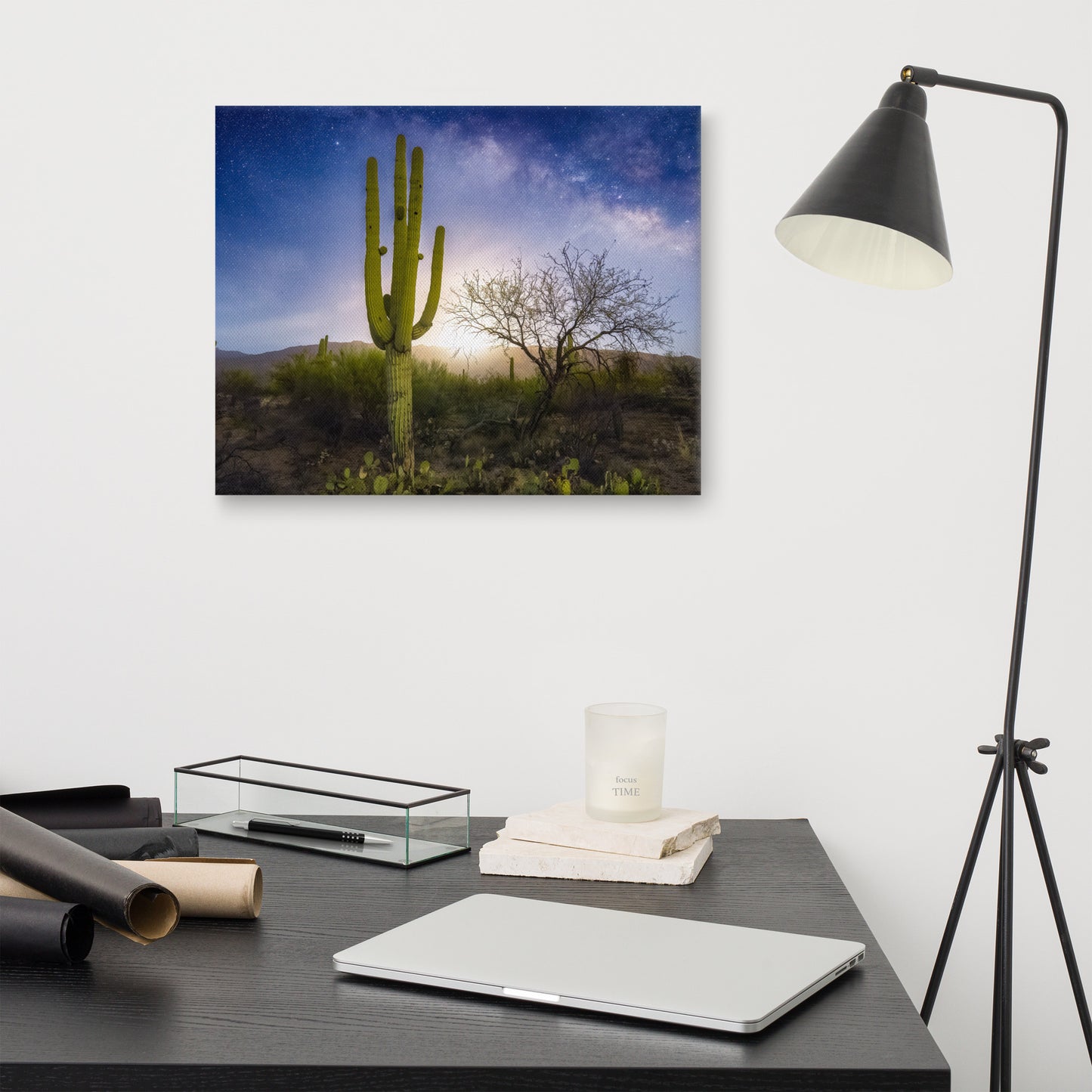 Milkyway Moonrise by Sean Parker Photography | Wrapped Canvas