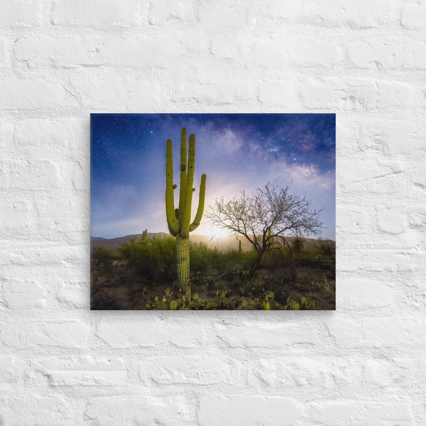 Milkyway Moonrise by Sean Parker Photography | Wrapped Canvas