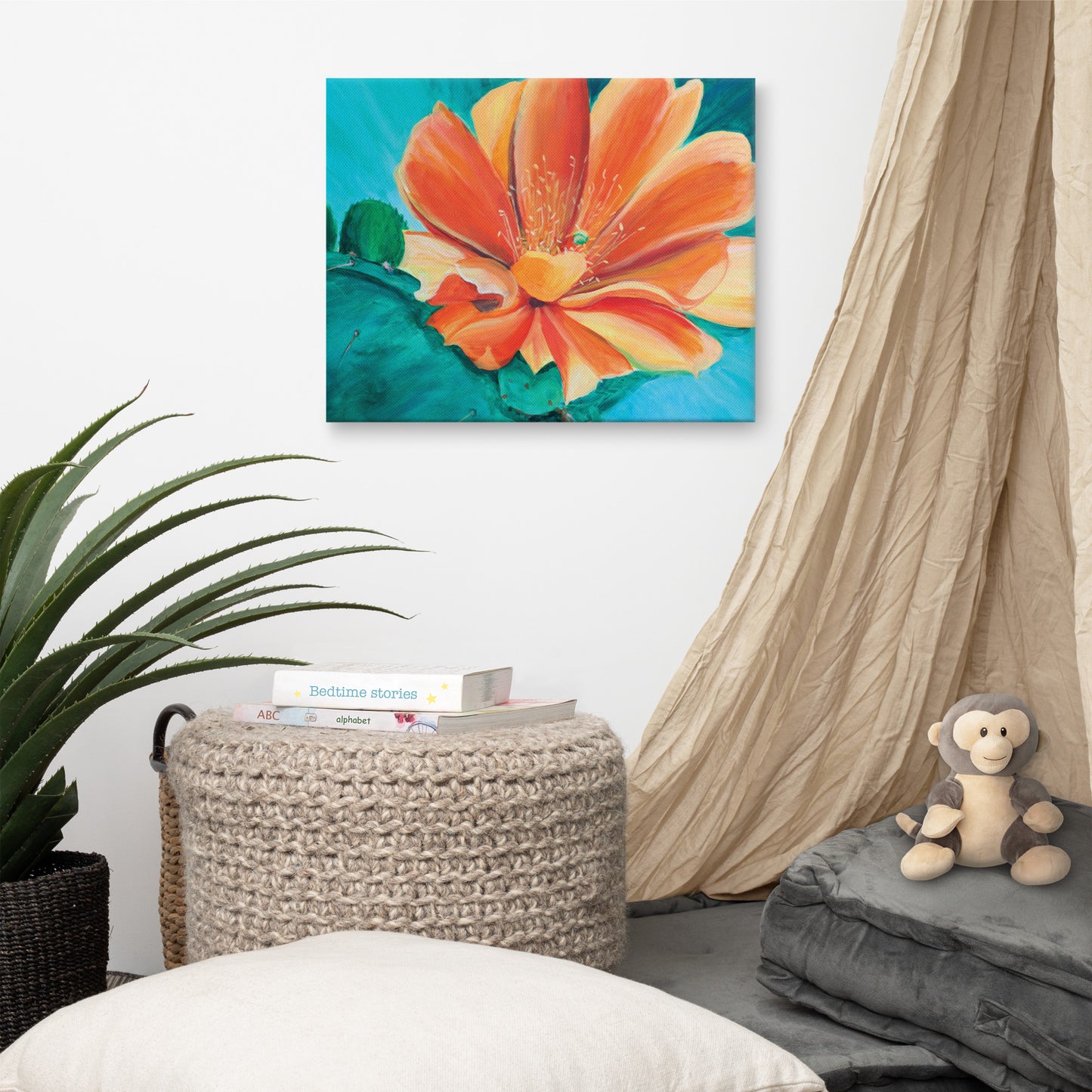 Desert Flower by Julie Bonner | Wrapped Canvas