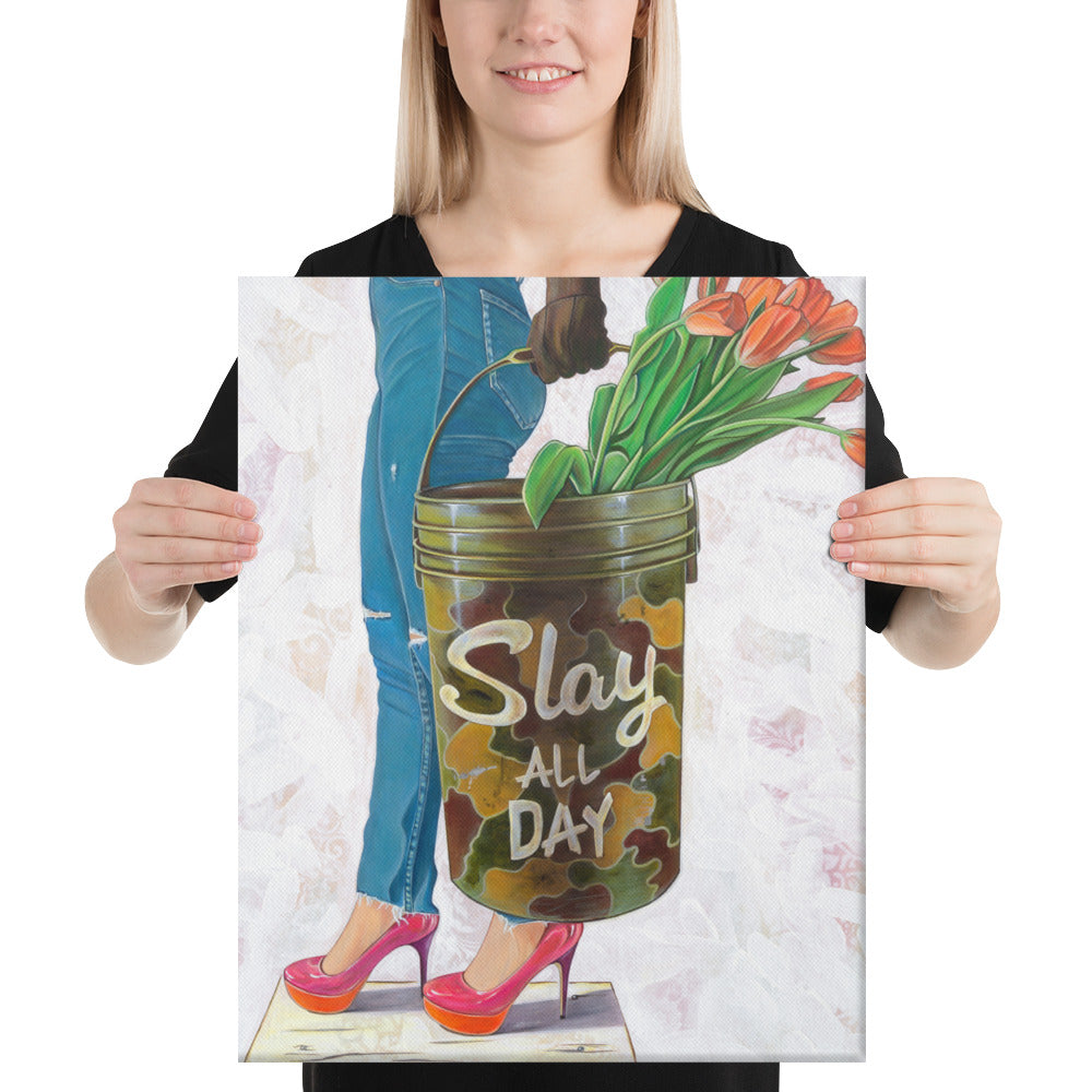 Slaying The Day by Kathleen Arthur | Wrapped Canvas