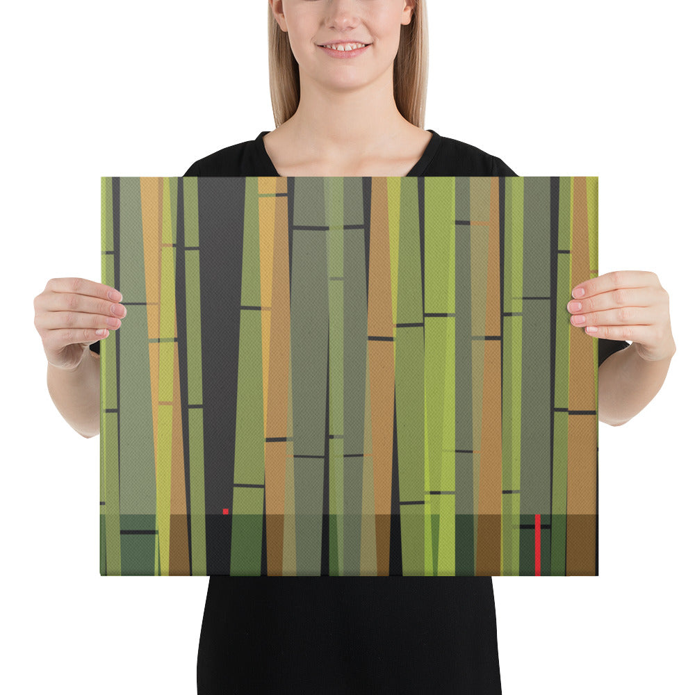 BambooScape by Damon Leverett | Wrapped Canvas