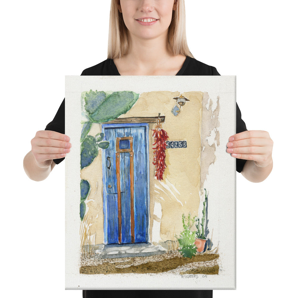 Blue Door Ft Lowell by Rob Waters | Wrapped Canvas