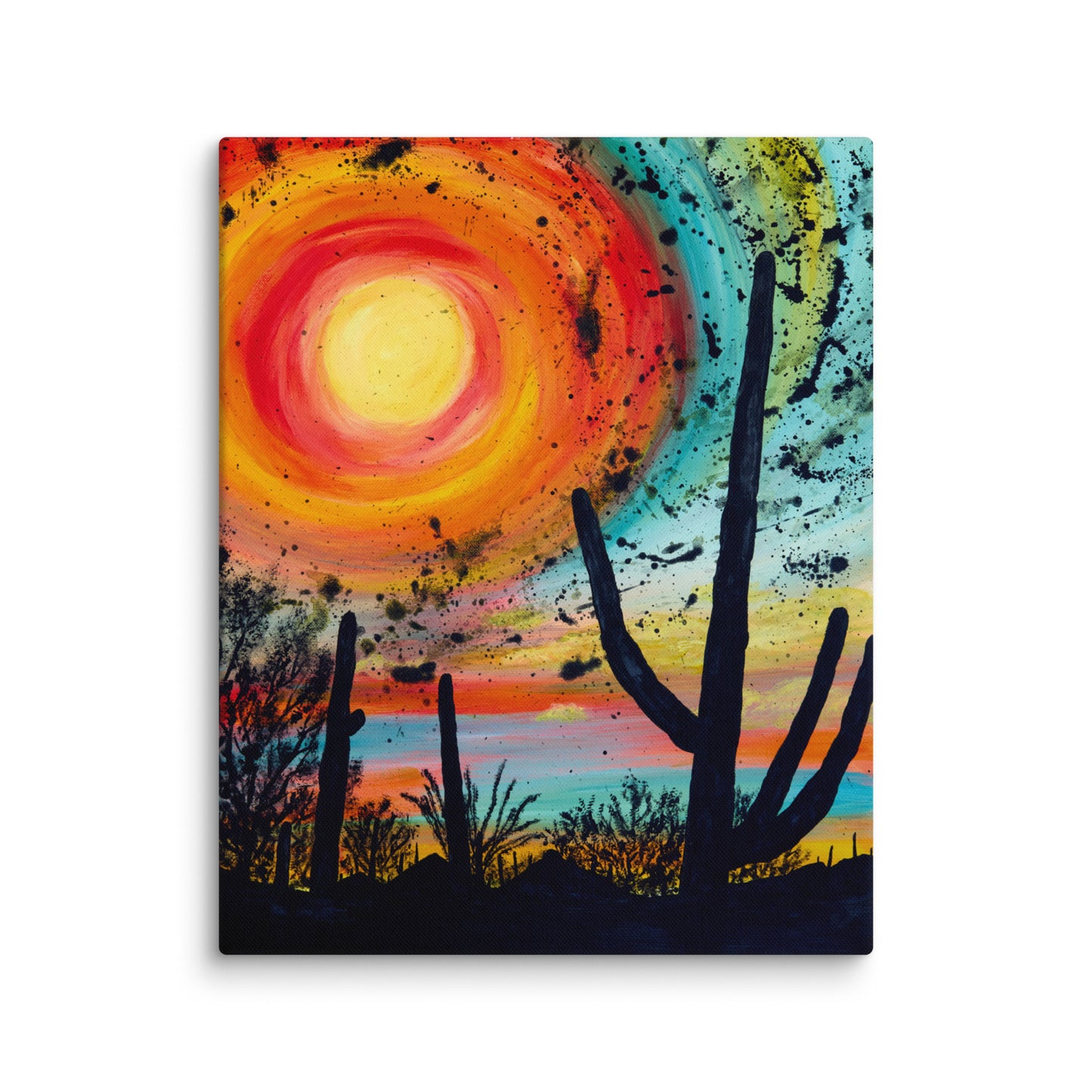 Saguaro Sun by Courtney Christie | Wrapped Canvas