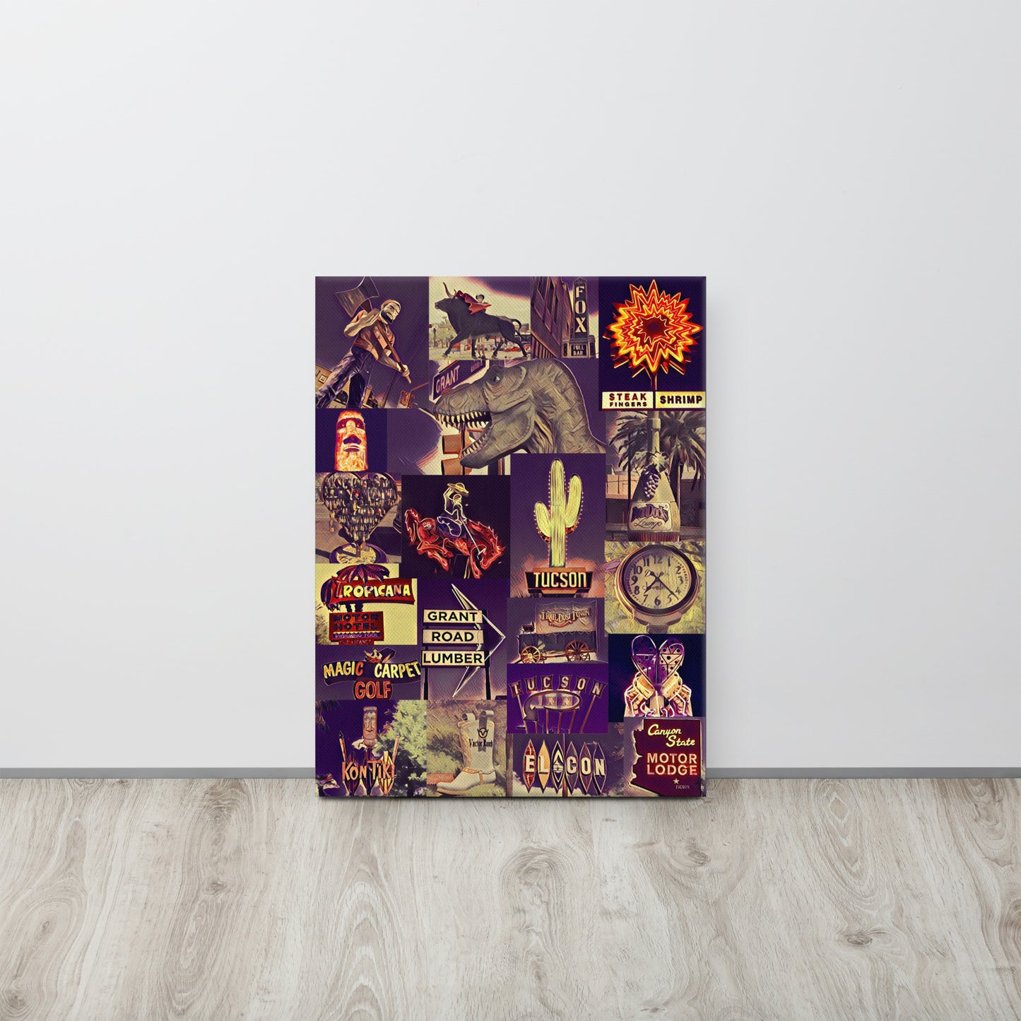 Tucson Icons by Enrique Aldana | Wrapped Canvas