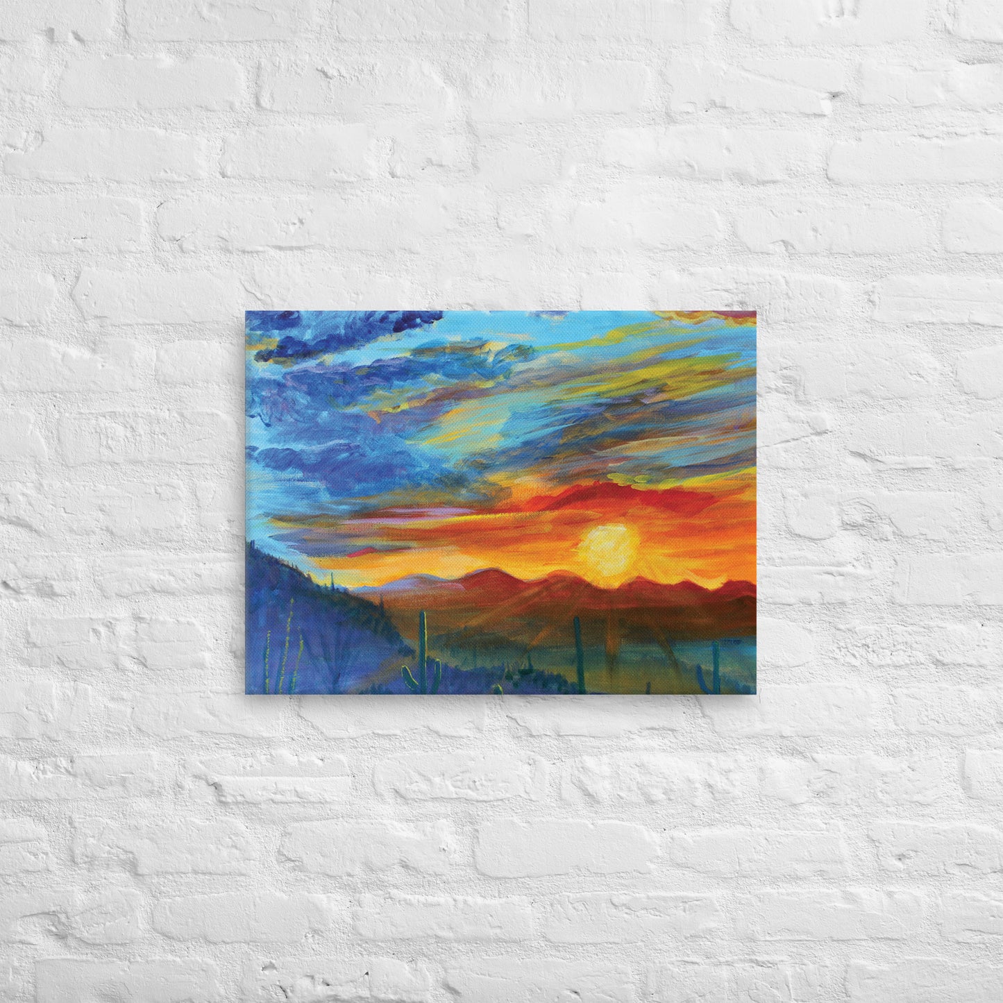 Tucson Evening by Julie Bonner | Wrapped Canvas