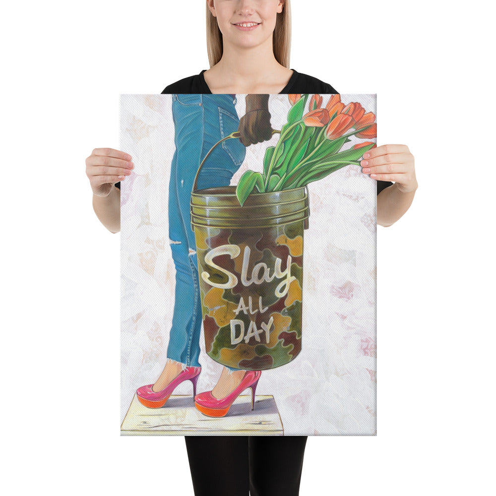 Slaying The Day by Kathleen Arthur | Wrapped Canvas