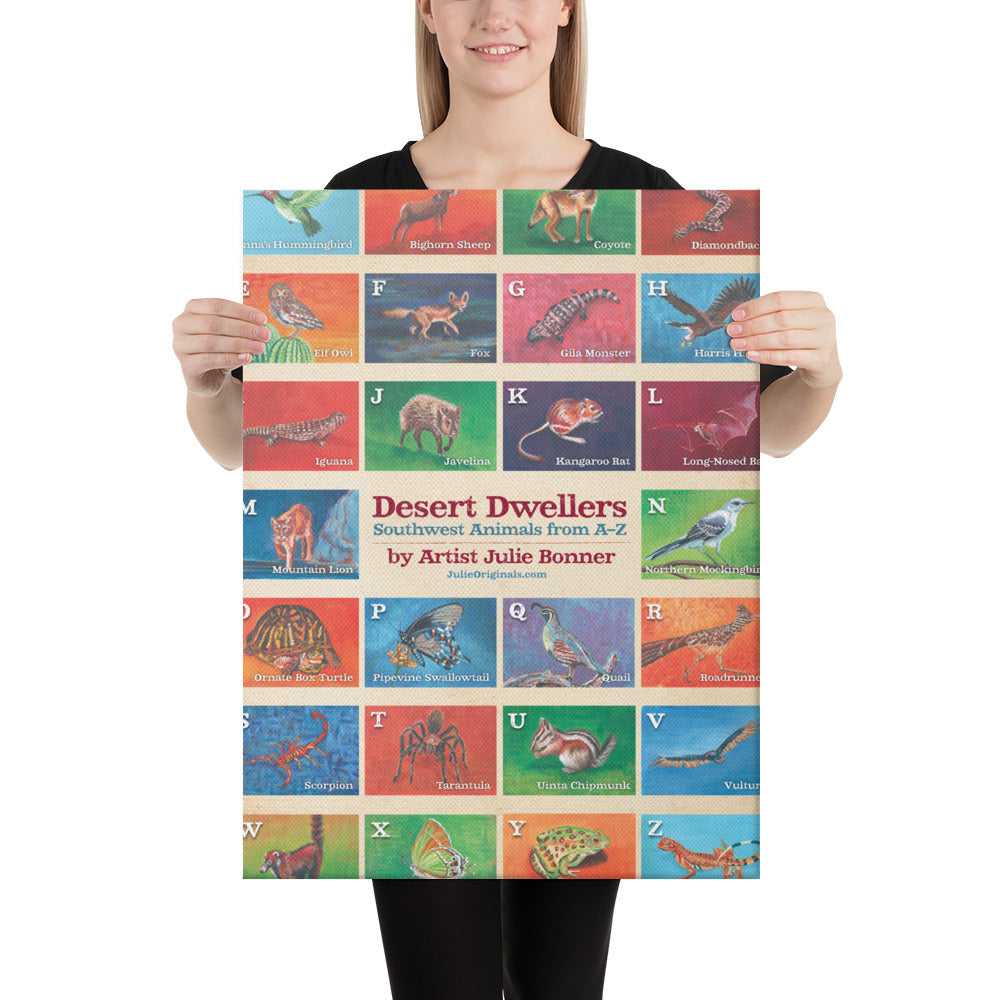 Desert Dwellers by Julie Bonner | Wrapped Canvas Print