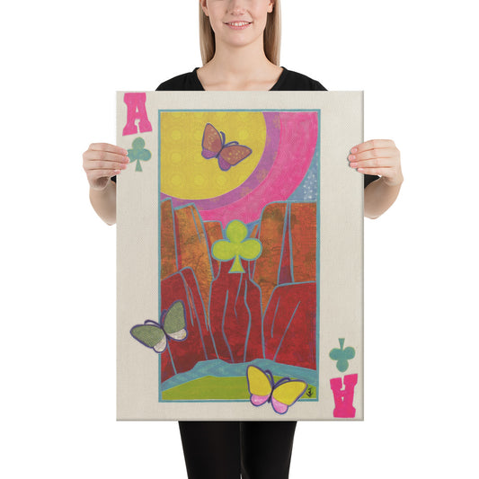 Ace of Clubs by Suzanne Villella | Wrapped Canvas