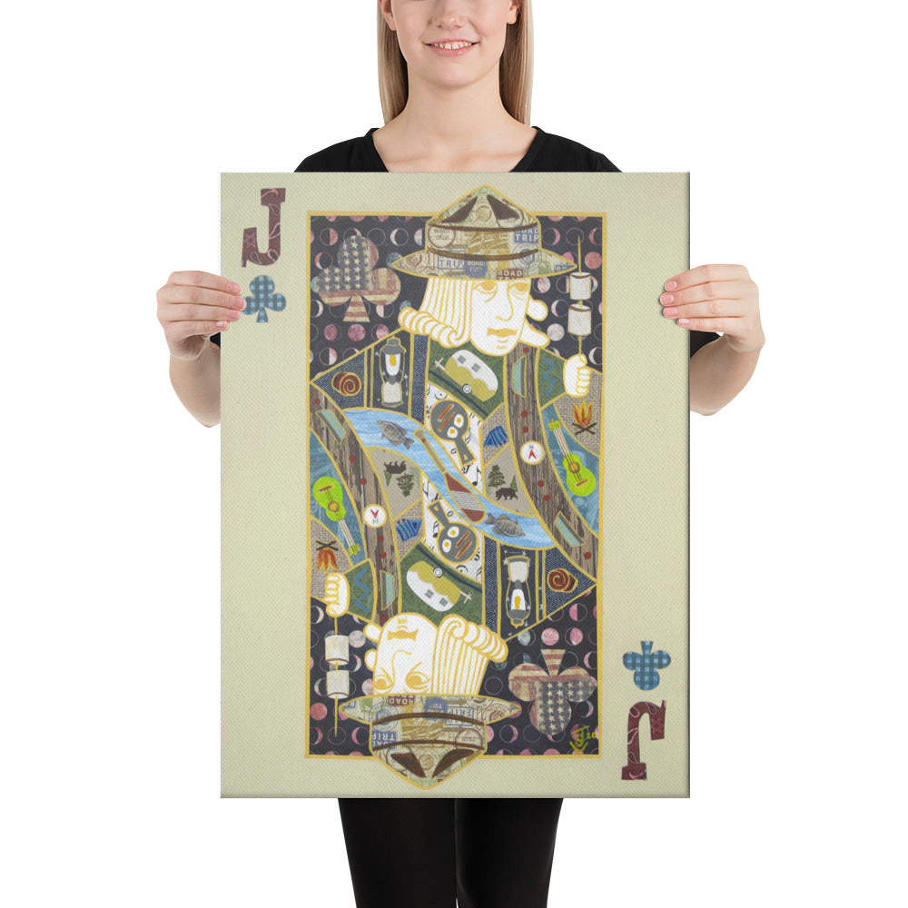 Jack of Clubs by Suzanne Villella | Wrapped Canvas