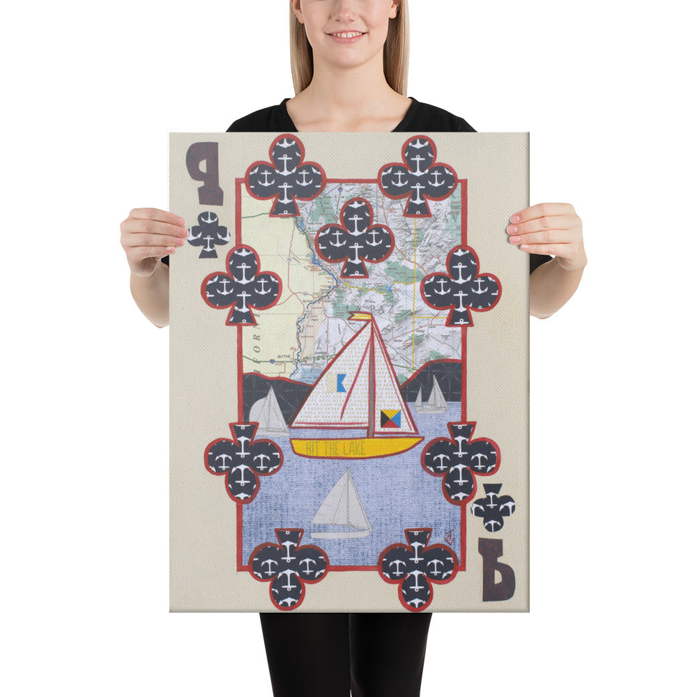 Nine of Clubs by Suzanne Villella | Wrapped CanvasCanvas