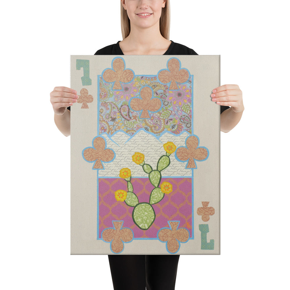 Seven of Clubs by Suzanne Villella | Wrapped Canvas