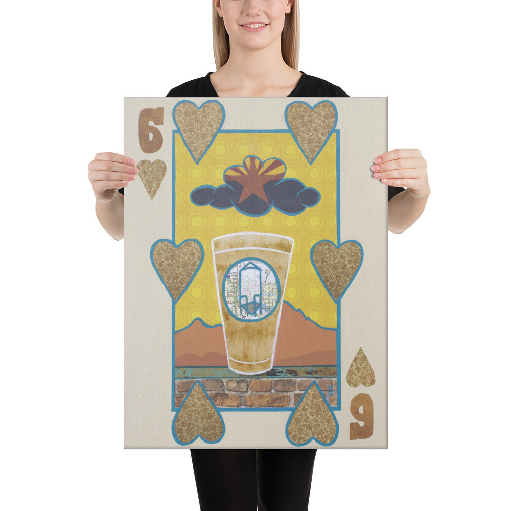 Six of Hearts by Suzanne Villella | Wrapped Canvas