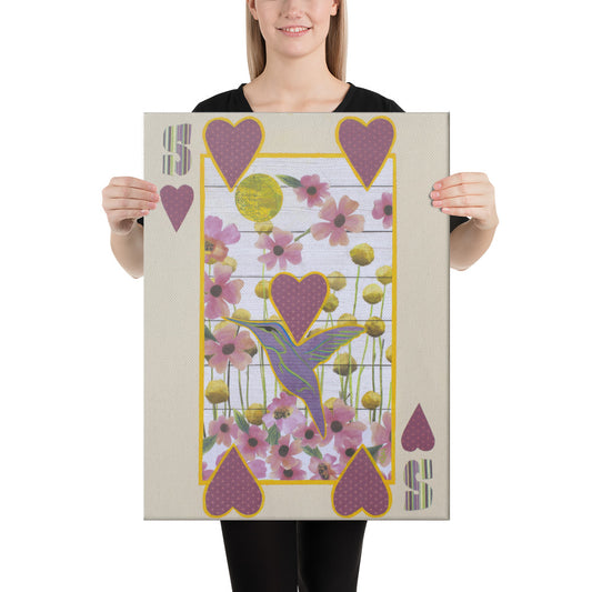 Five of Hearts by Suzanne Villella | Wrapped Canvas