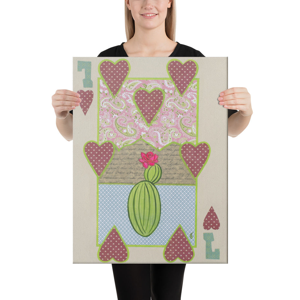 Seven of Hearts by Suzanne Villella | Wrapped Canvas