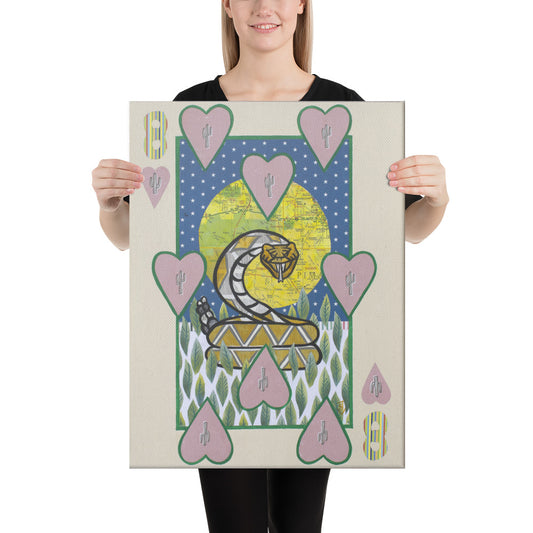 Eight of Hearts by Suzanne Villella | Wrapped Canvas