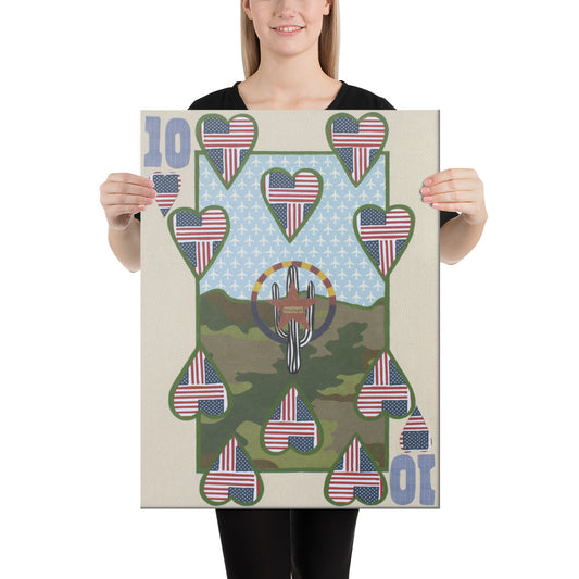 Ten of Hearts by Suzanne Villella | Wrapped Canvas