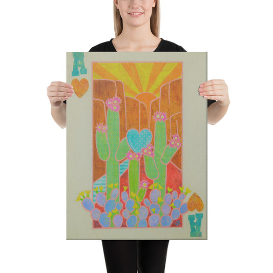 Ace of Hearts by Suzanne Villella | Wrapped Canvas