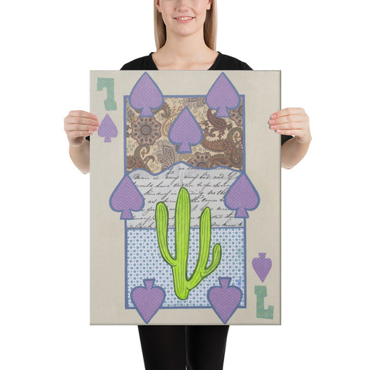 Seven of Spades by Suzanne Villella | Wrapped Canvas