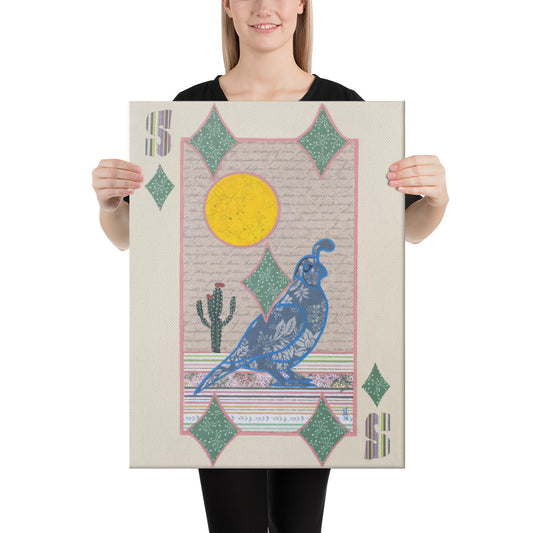 Five of Diamonds by Suzanne Villella | Wrapped Canvas